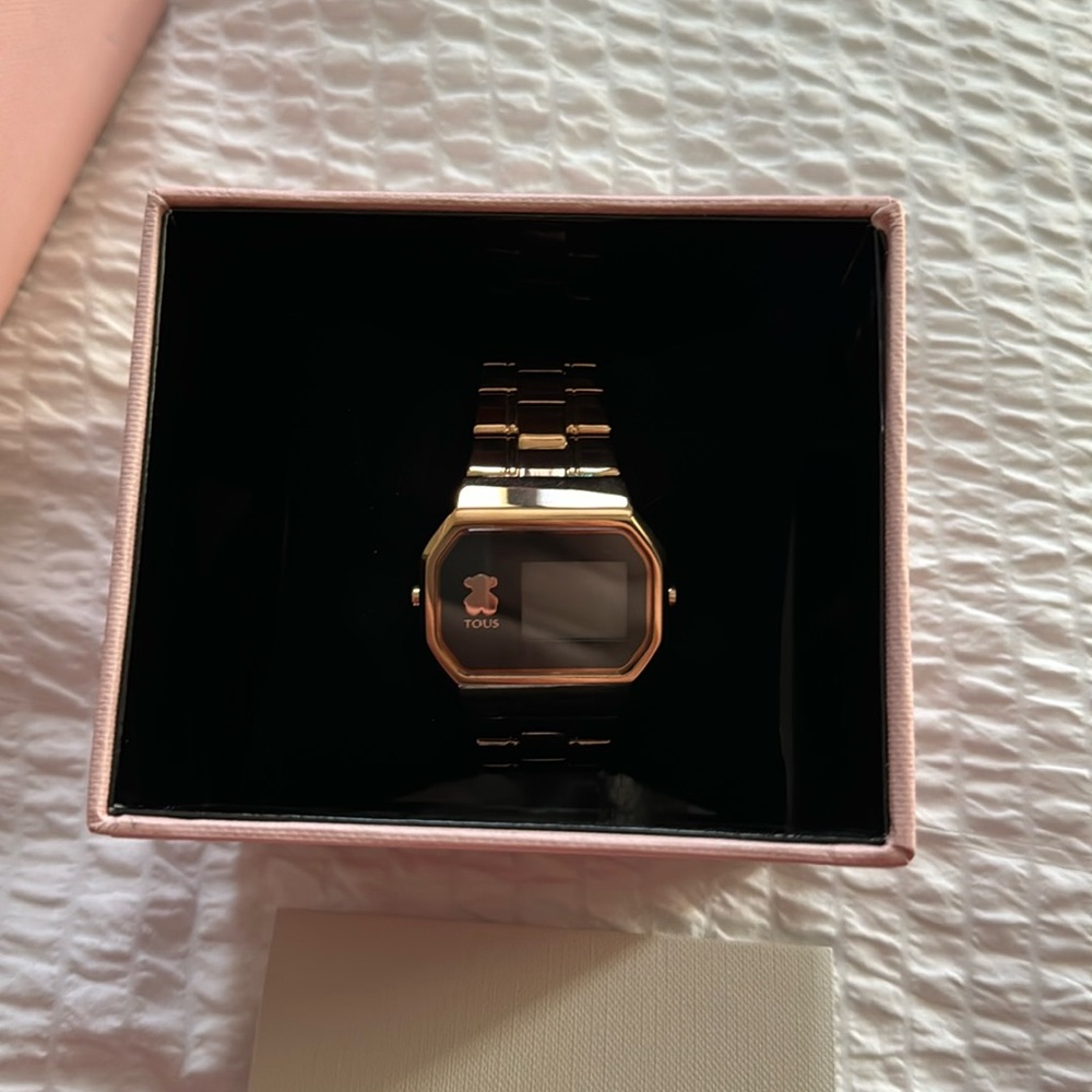 Tous Rose Gold Digital Watch
